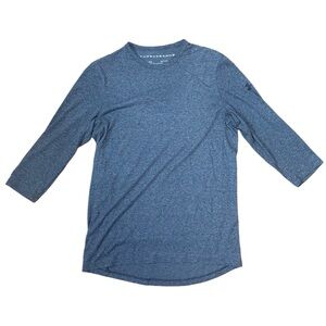 Under Armour Gray Heatgear 3/4 Threadborne Top